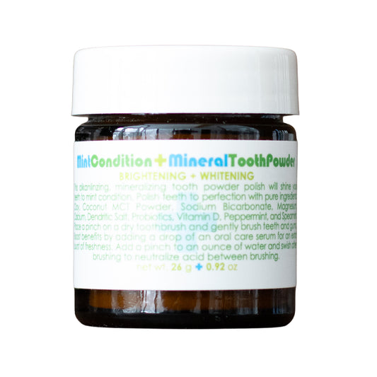 Living Libations Mint Condition Mineral Tooth Powder Whitening Brightening Magnesium Peppermint Spearmint Cavity Oral Care Gingivitis