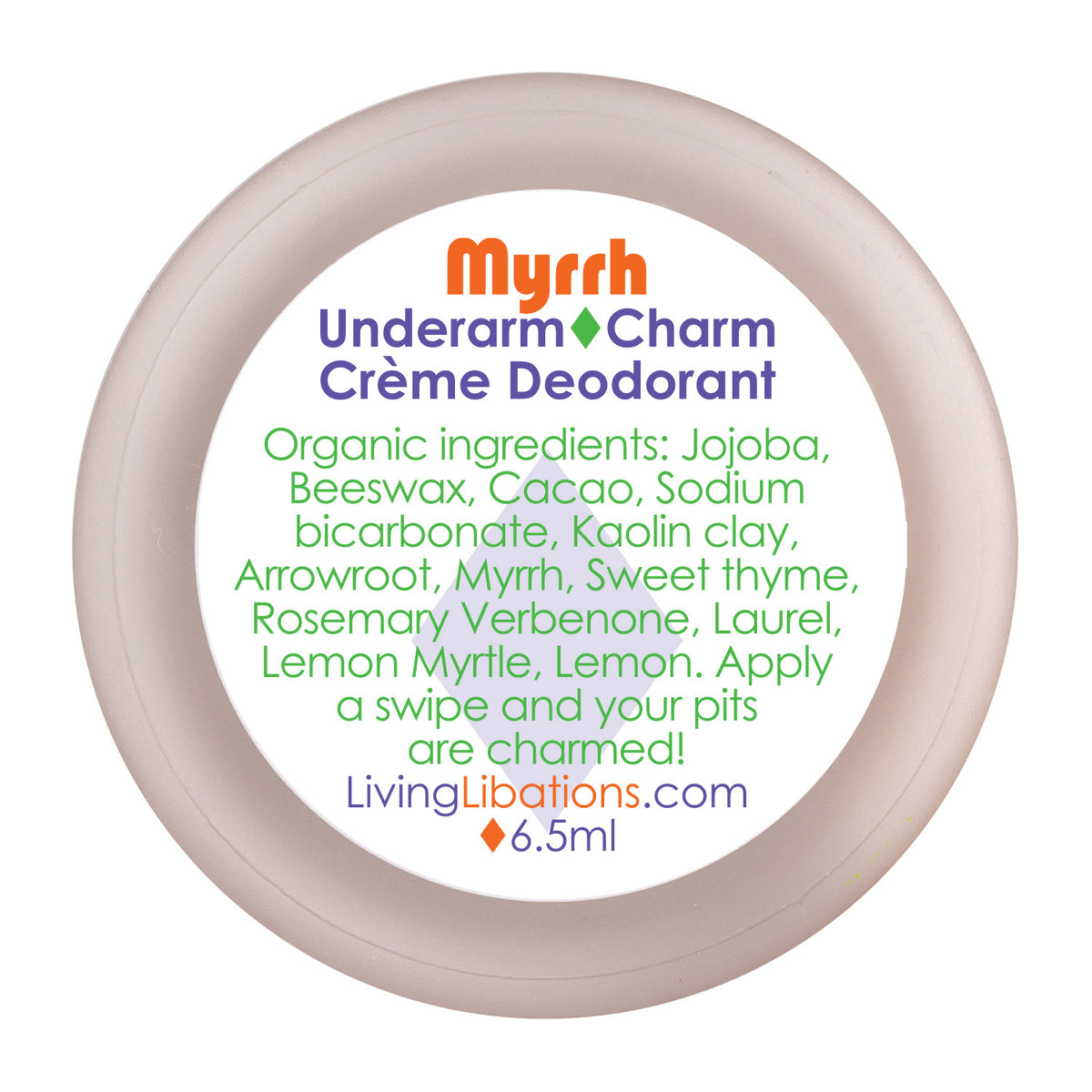 Myrrh - Underarm Charm Crème Deodorant